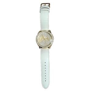 Guess Gold and White Women's Watch Great Condition